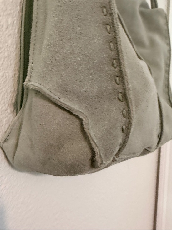 the Sak Suede Shoulder Bag in Sage Green with Adjustable Strap main image 9